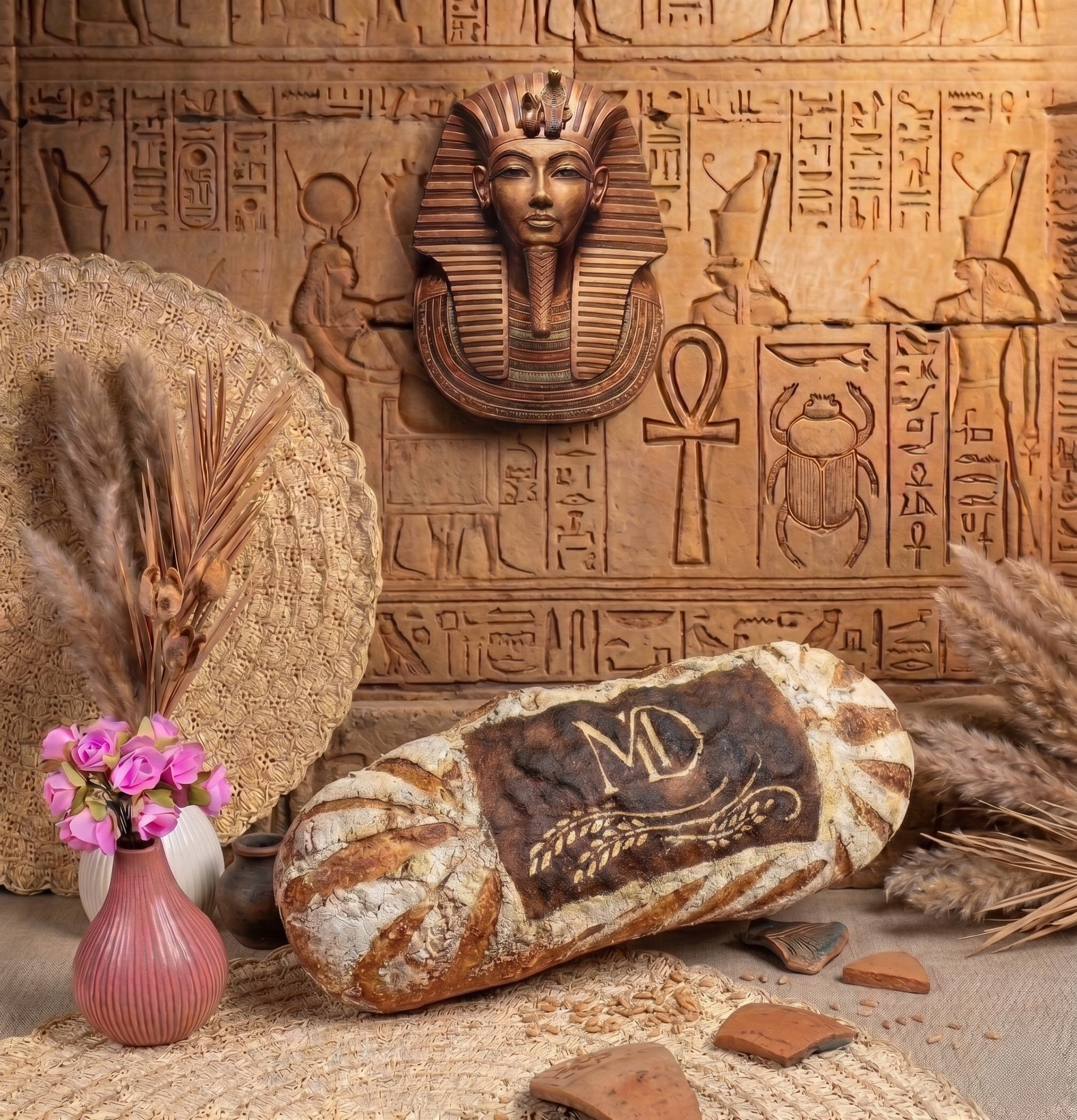 Pharaon — gros pain à la coupe décor MD